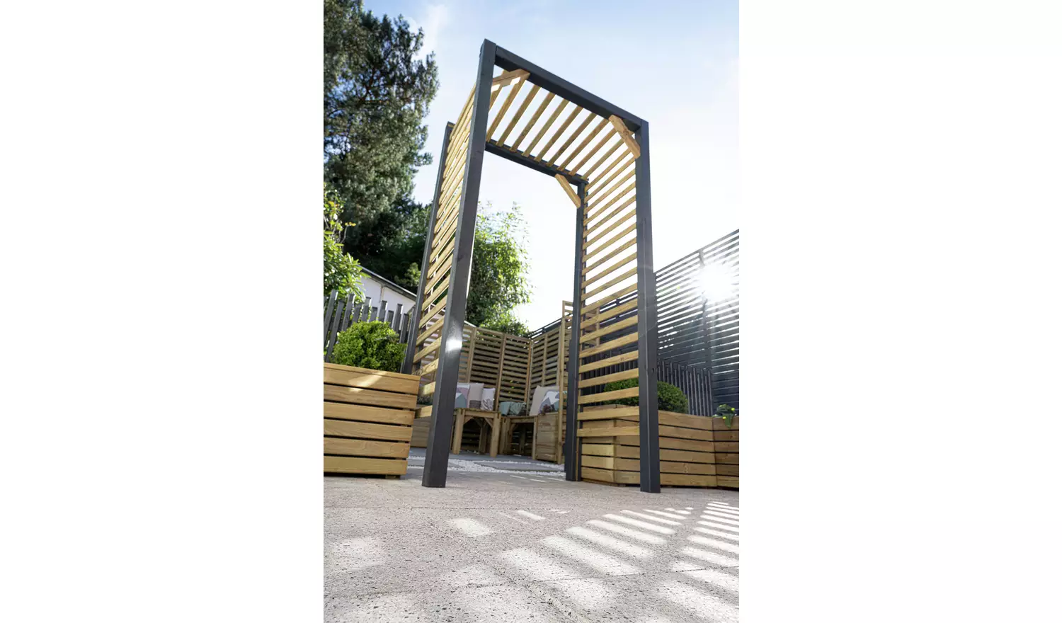 Forest Garden Slatted Arch