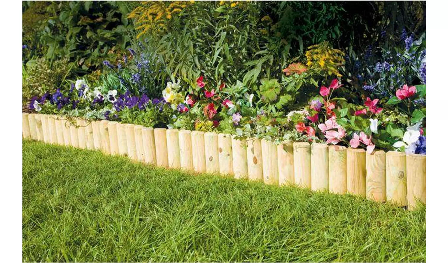 Fixed Log Edging Regular - Pack Of 2