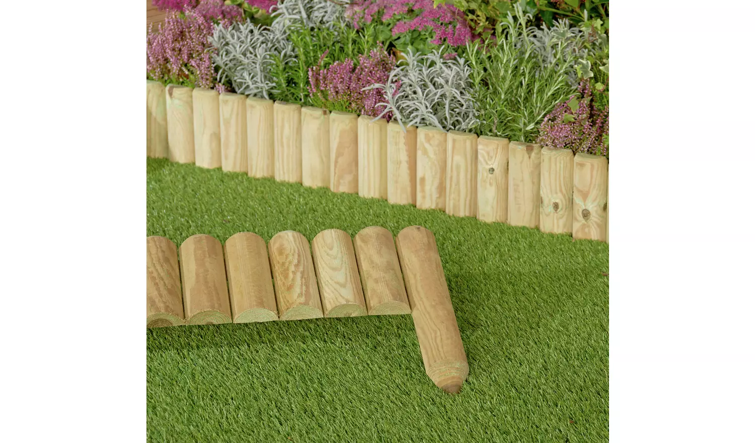 Fixed Log Edging Regular - Pack Of 2
