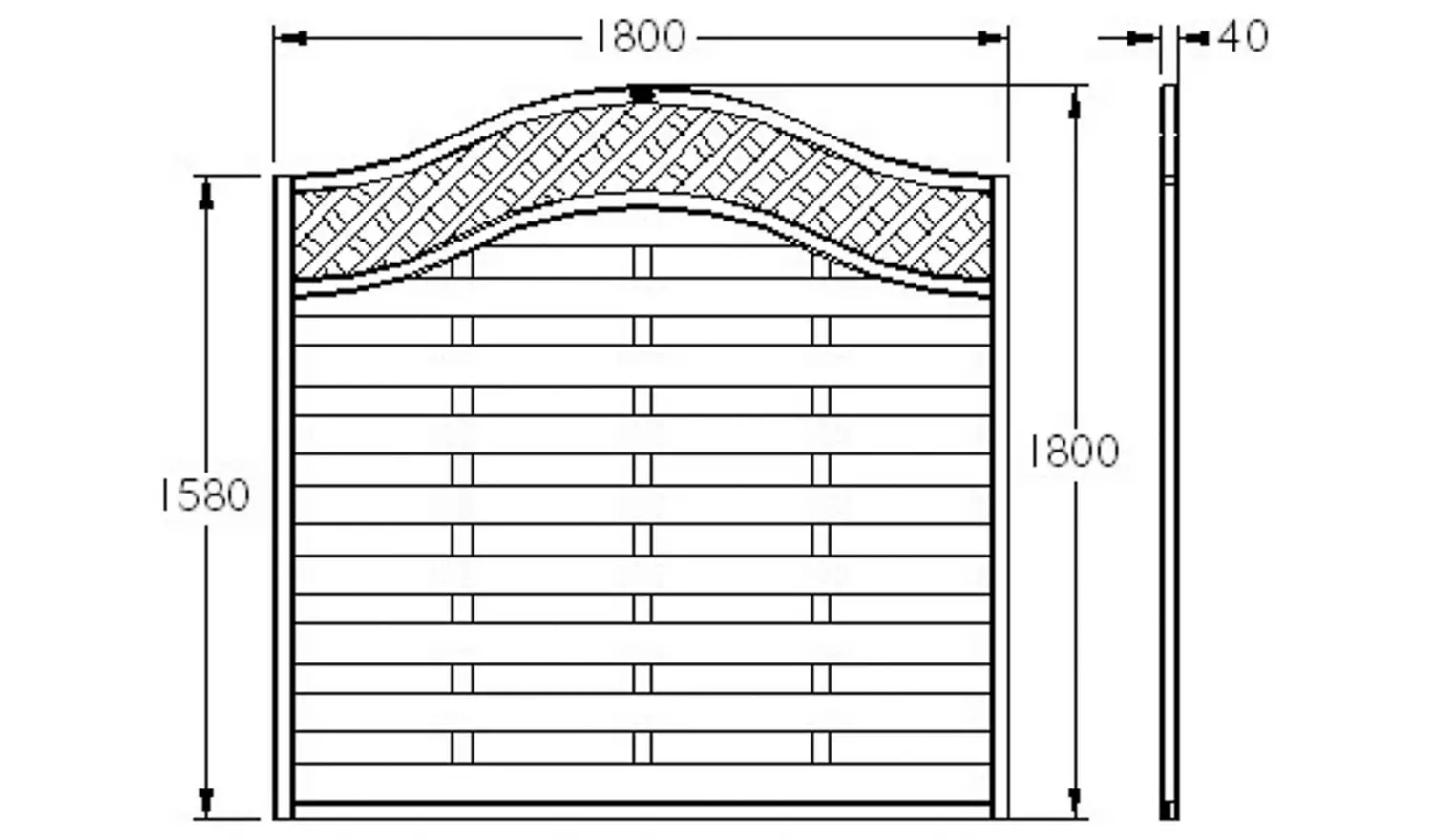 Forest Garden 6x6 Decorative Prague Panel x4