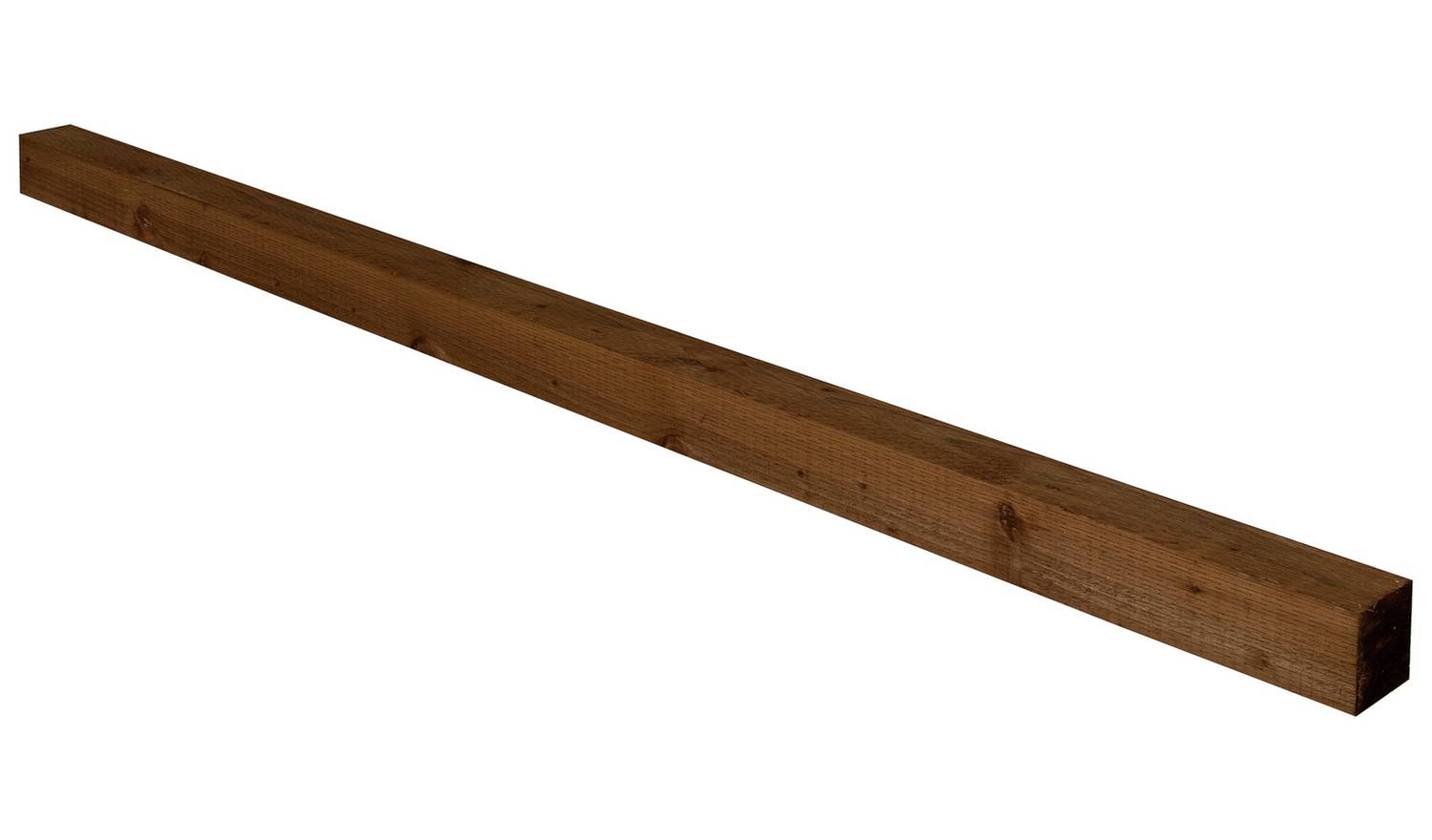 Forest Brown Incised Fence Post - Pack of 4