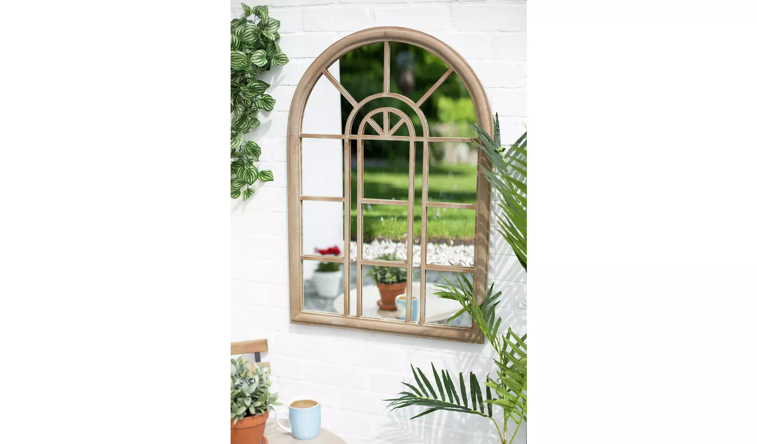 Aston & Wold Rounded Arch Garden Mirror
