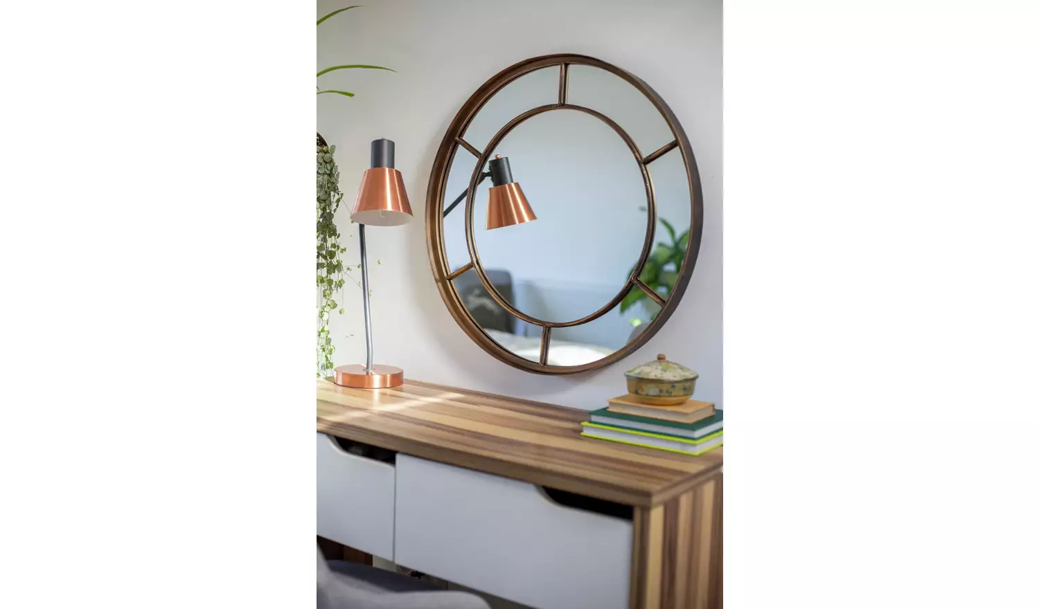 Aston & Wold Valencia Round Garden Mirror - Gold