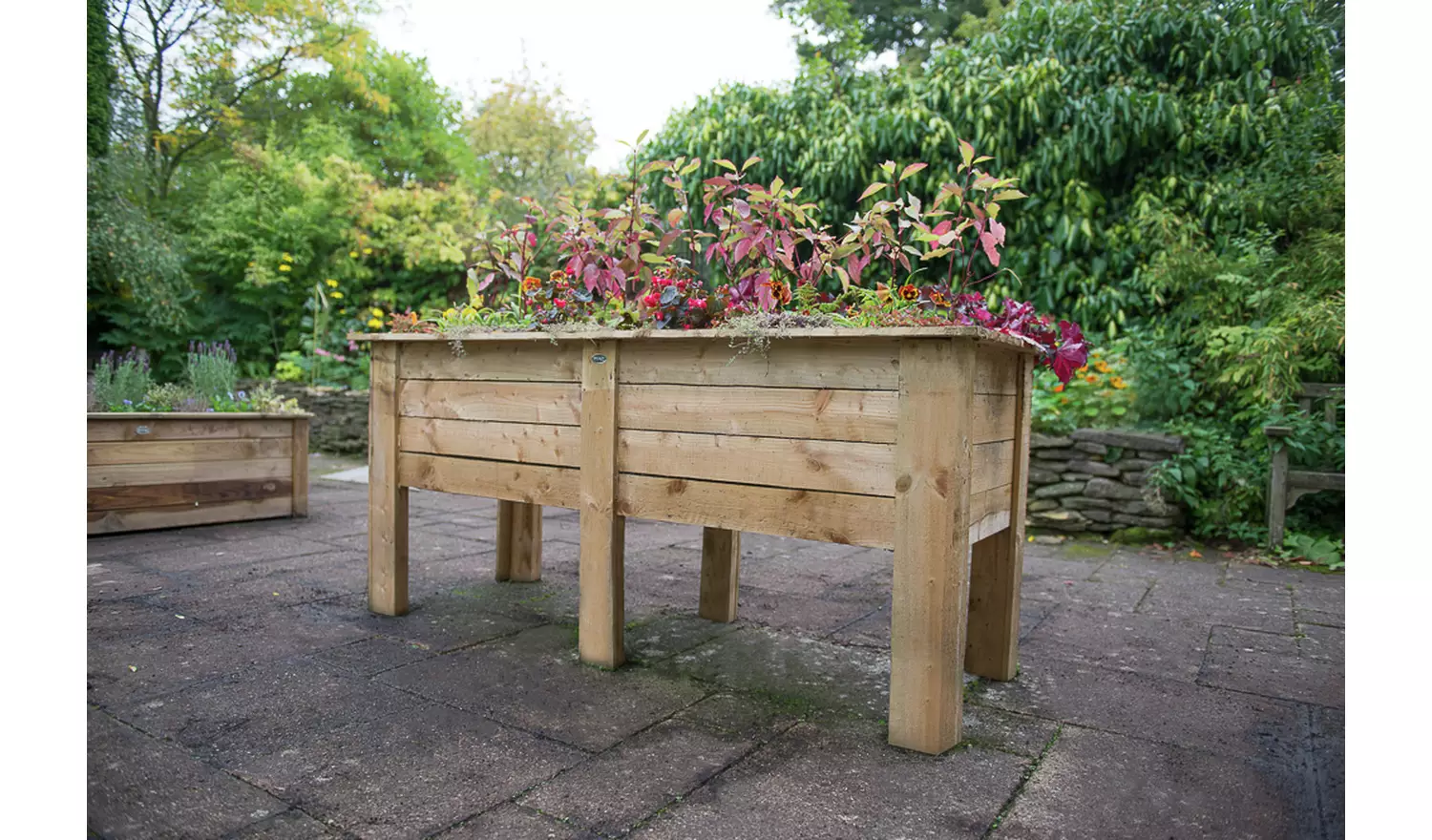 Forest 1.8m Deep Root Wooden Planter