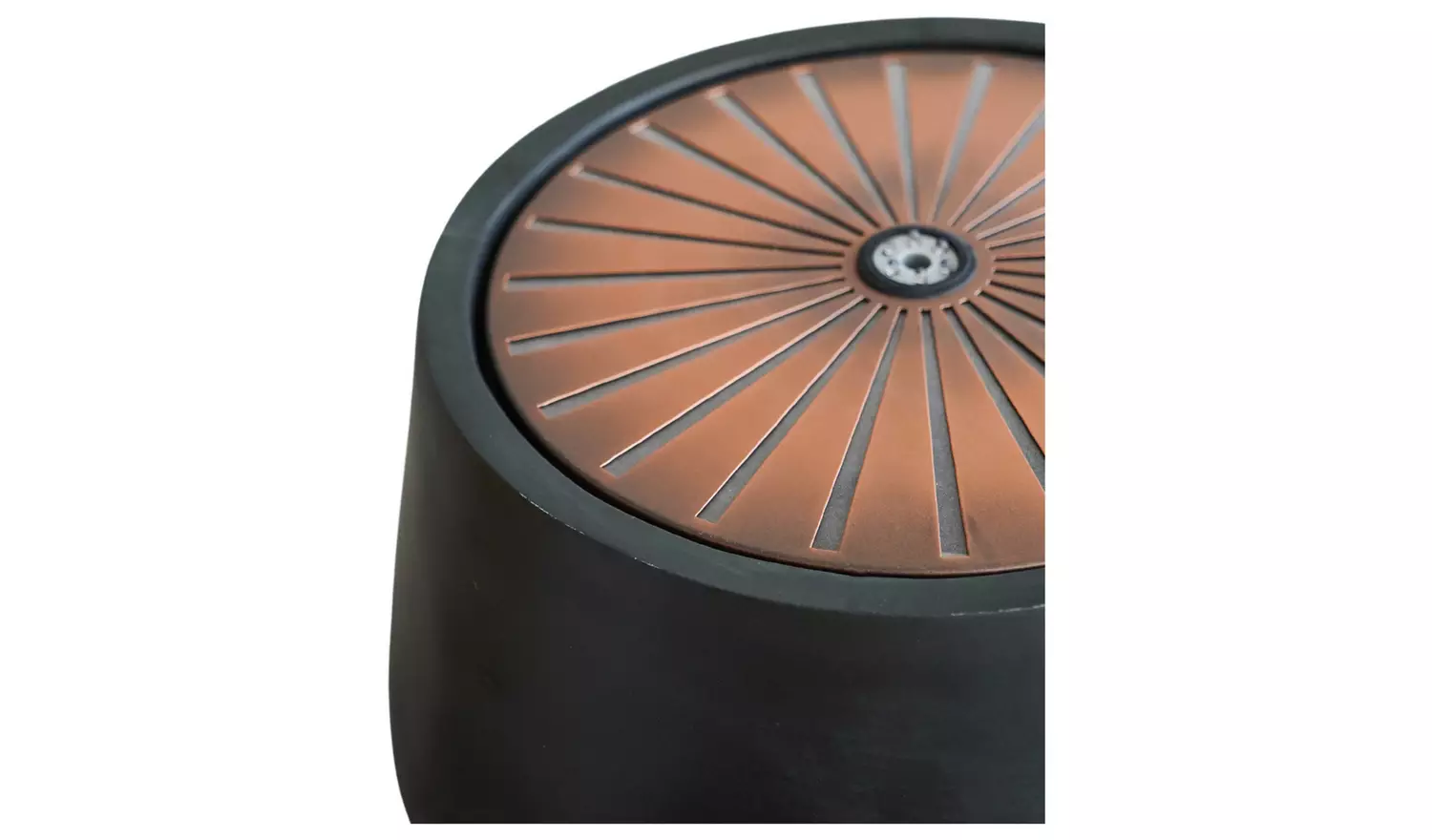 Ivyline Solis Water Feature with Light Display - Charcoal