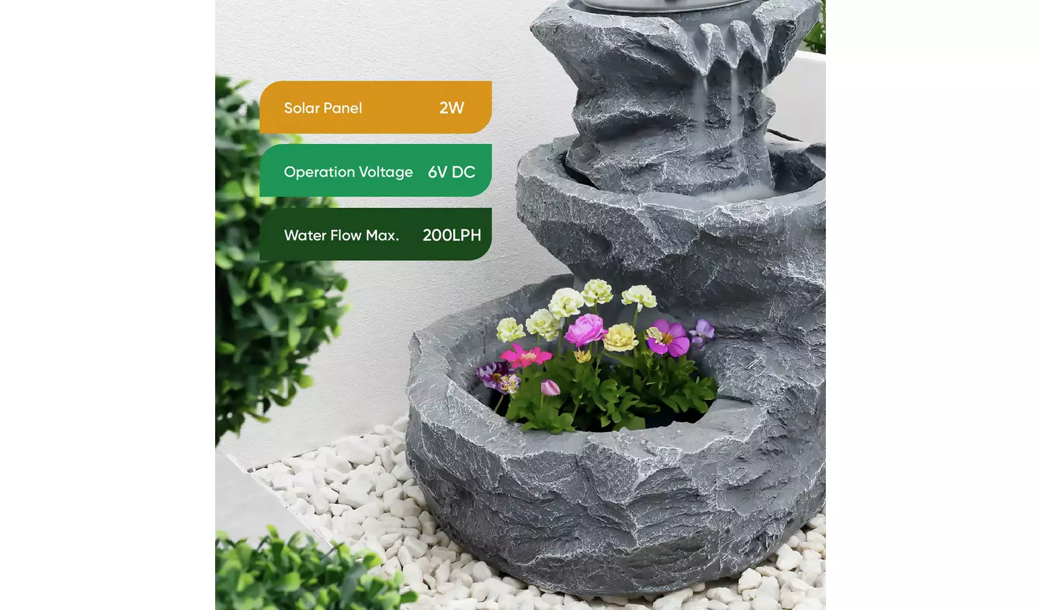 Streetwize Garden Water Feature - Rock Planter