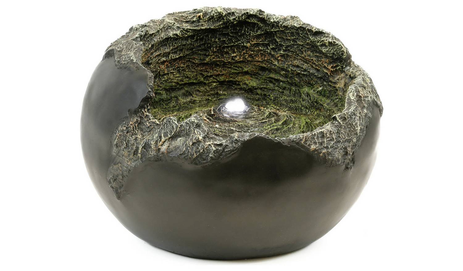 Streetwize Solar-Powered Garden Water Feature - Rock Bowl