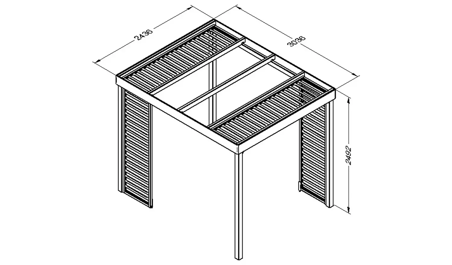 Forest Garden Dining Pergola
