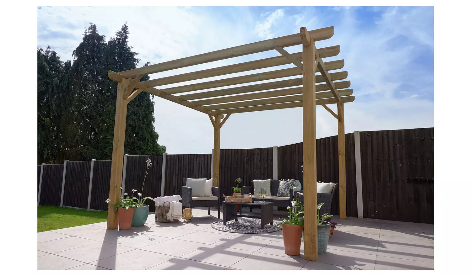 Forest Garden 3.6 x 3.6m Pergola