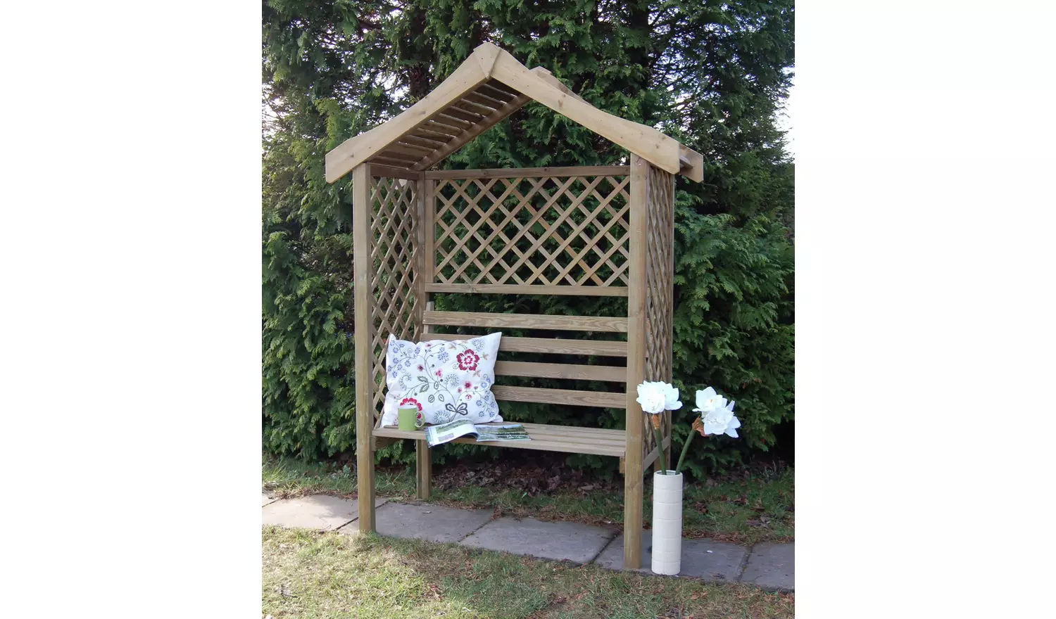 Forest Garden Parisienne 2 Seater Wooden Arbour
