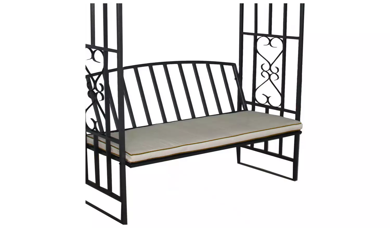 Greenhurst Huntingdon 2 Seater Metal Garden Arch Bench