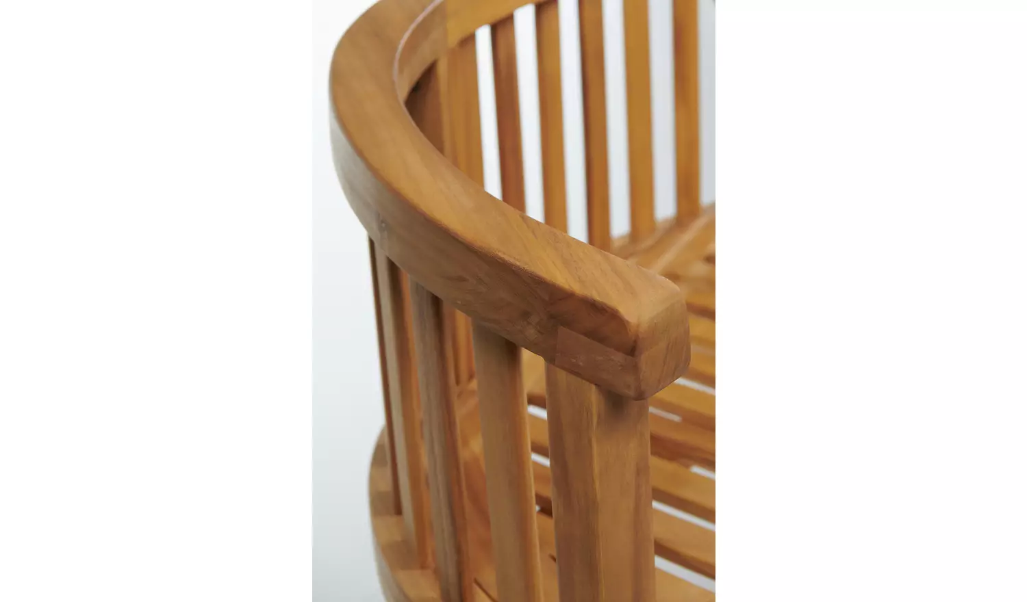 Greenhurst Banana 2 Seater Wooden Garden Bench - Natural