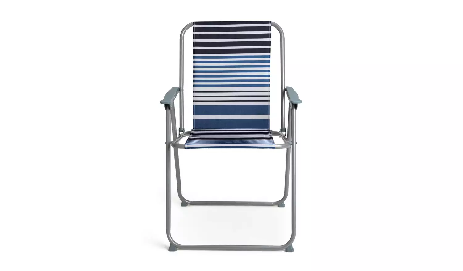 Habitat Folding Metal Garden Chair - Blue