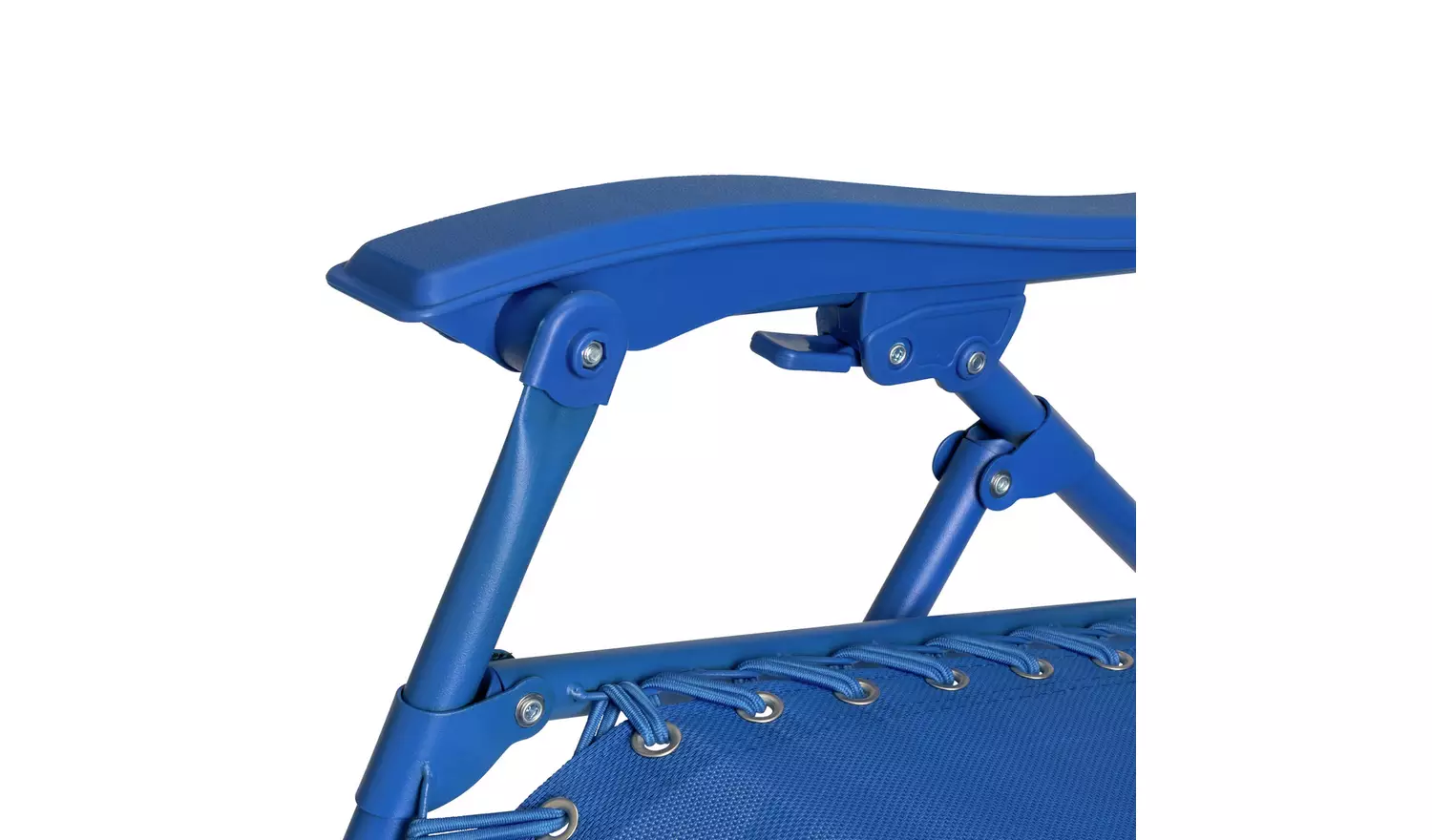 Argos Home Folding Metal Zero Gravity Sun Lounger - Blue