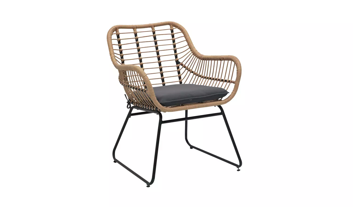 Habitat Ross Rattan Effect Garden Chair - Natural
