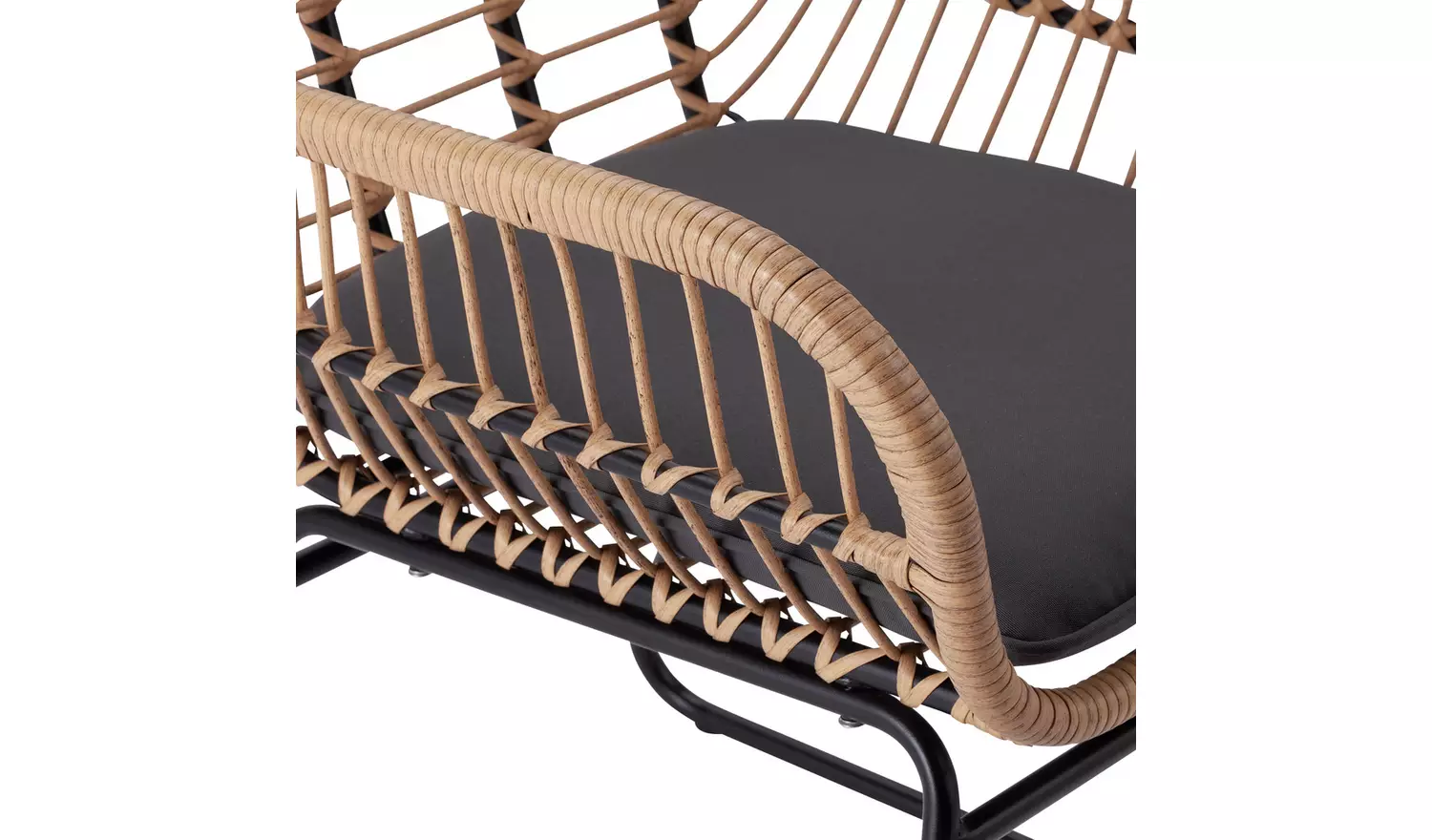 Habitat Ross Rattan Effect Garden Chair - Natural