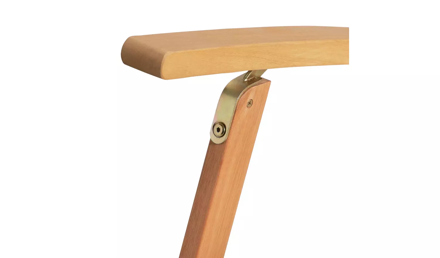 Argos Home Folding Wooden Sun Lounger - Cream