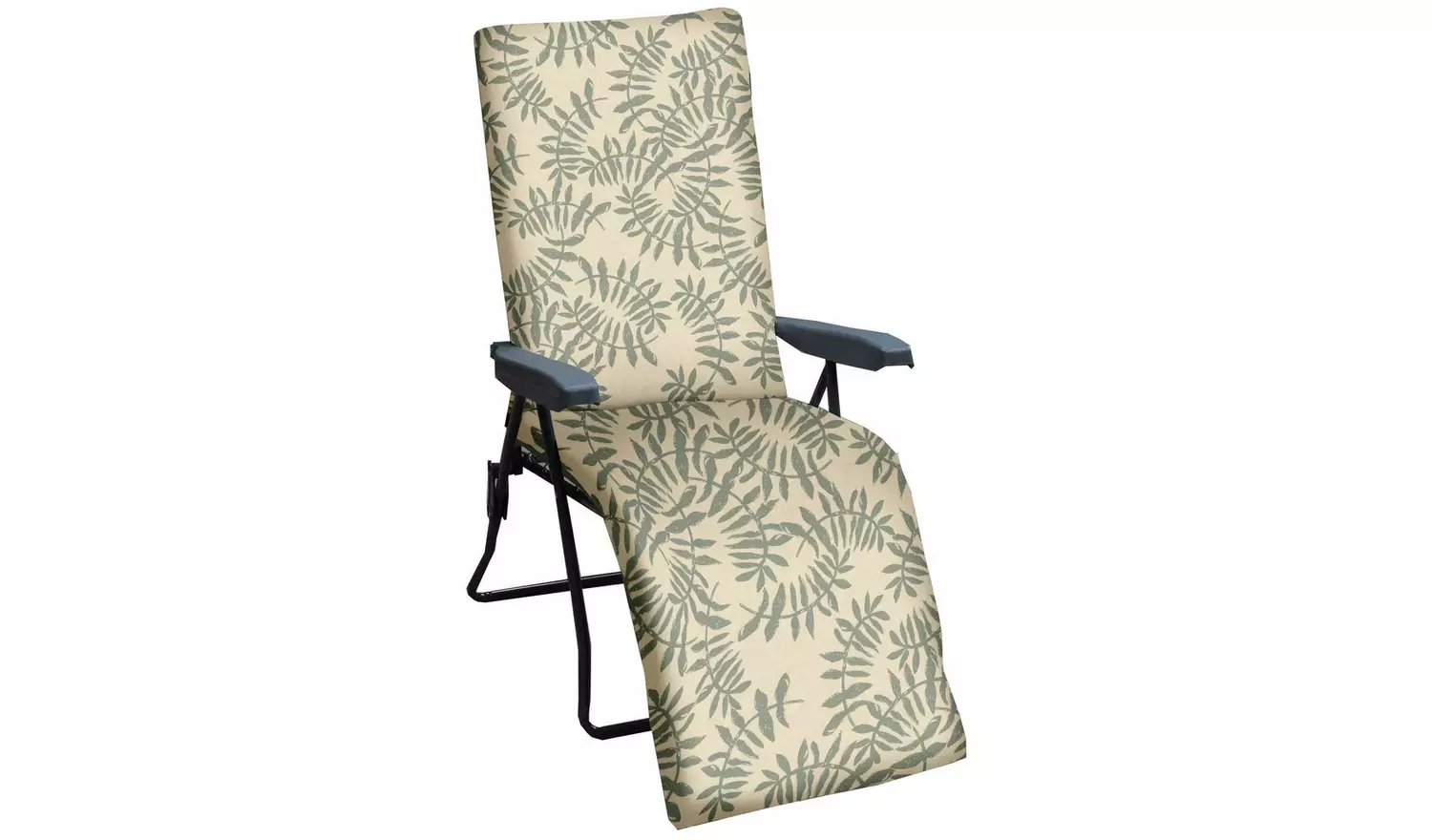 Argos Home Folding Metal Garden Chair - Green