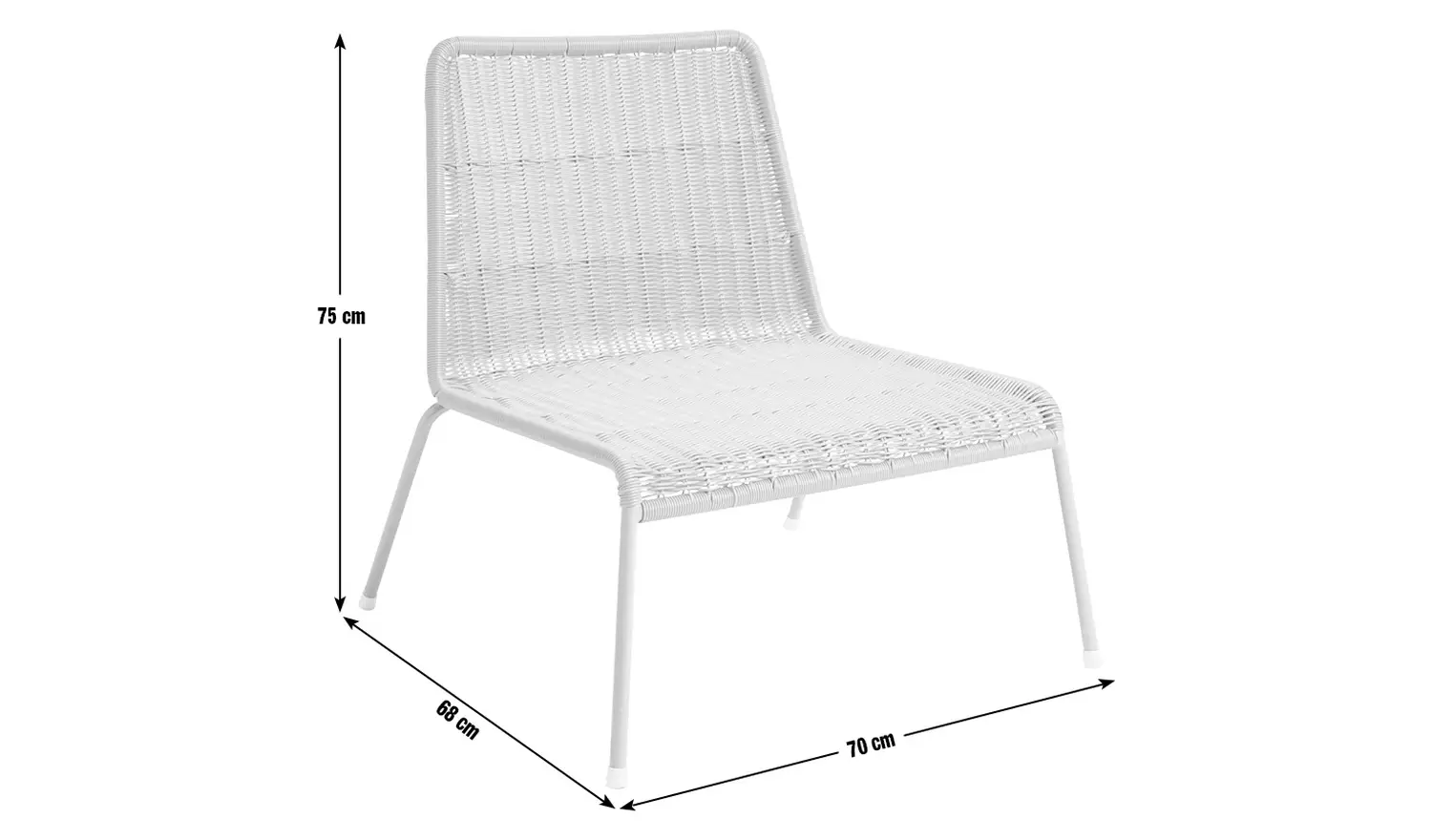 Habitat Sona Rattan Effect Garden Chair - Yellow