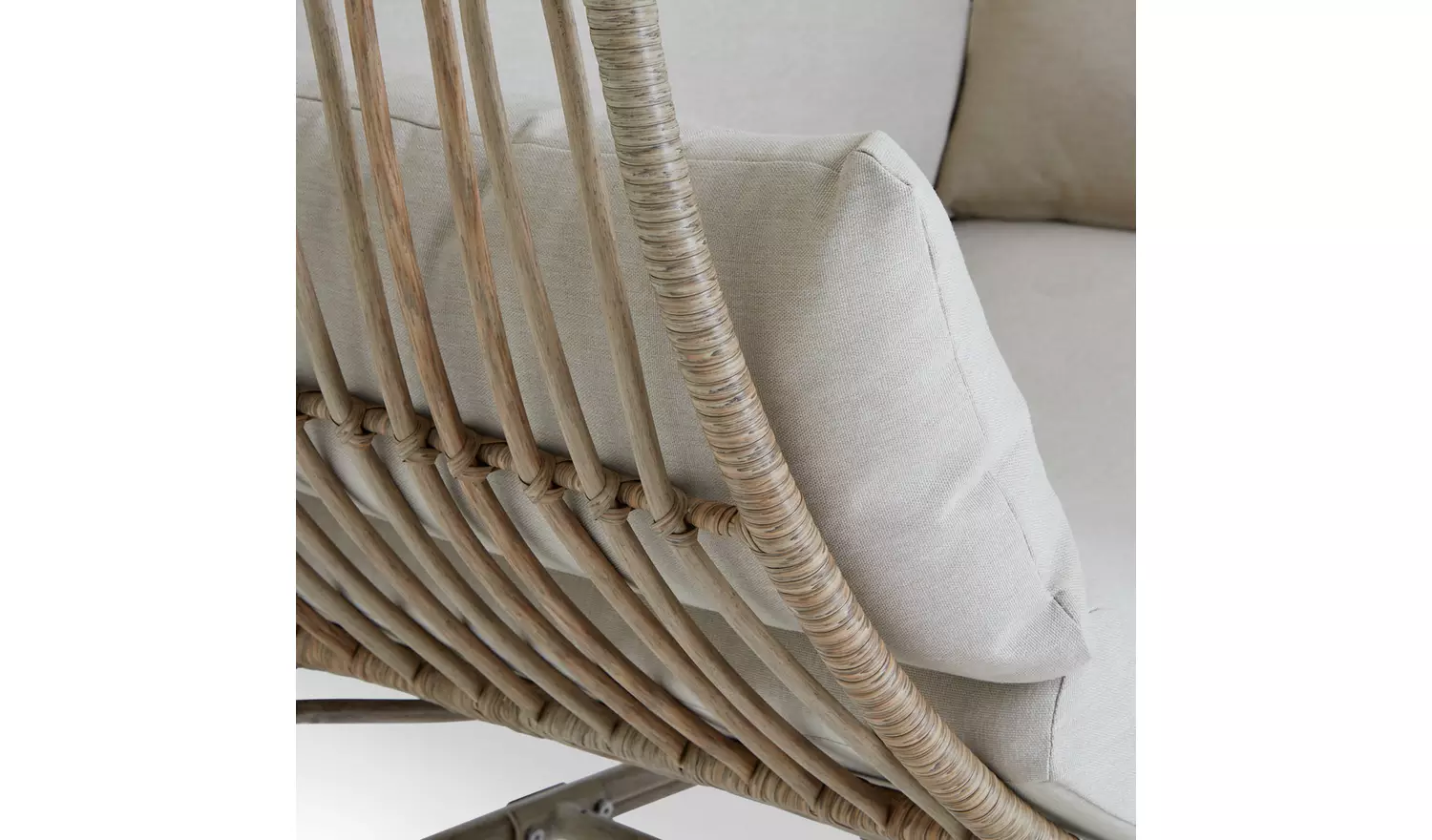 Habitat Selene Rattan Effect Garden Egg Chair - Natural