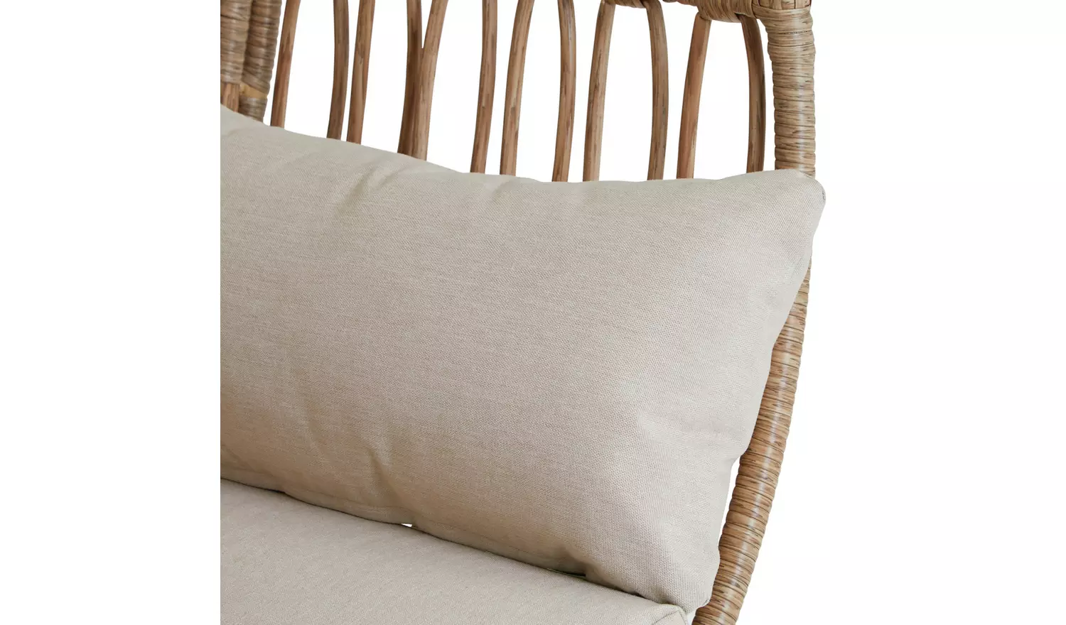 Habitat Selene Rattan Effect Garden Egg Chair - Natural