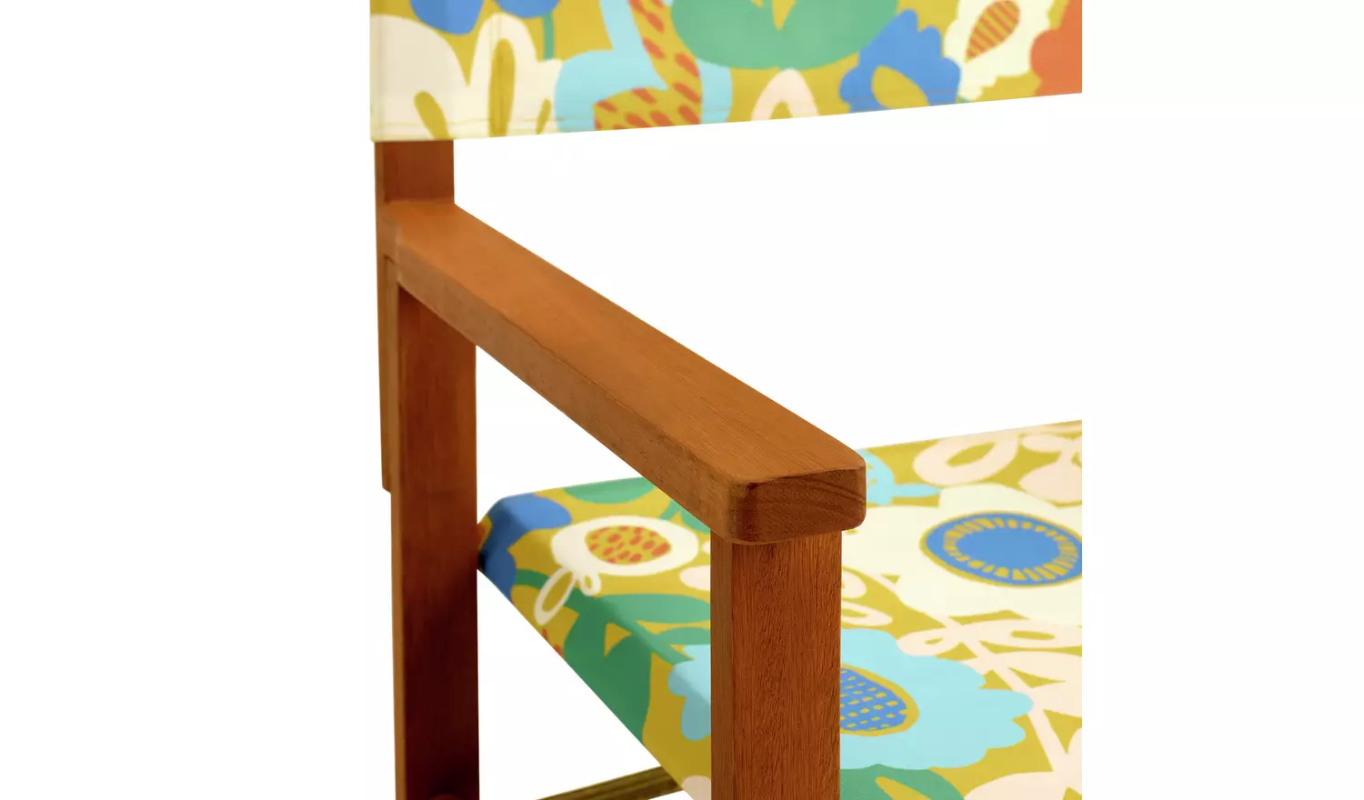 Habitat x Scion Folding Wooden Garden Director Chair-Kukkia