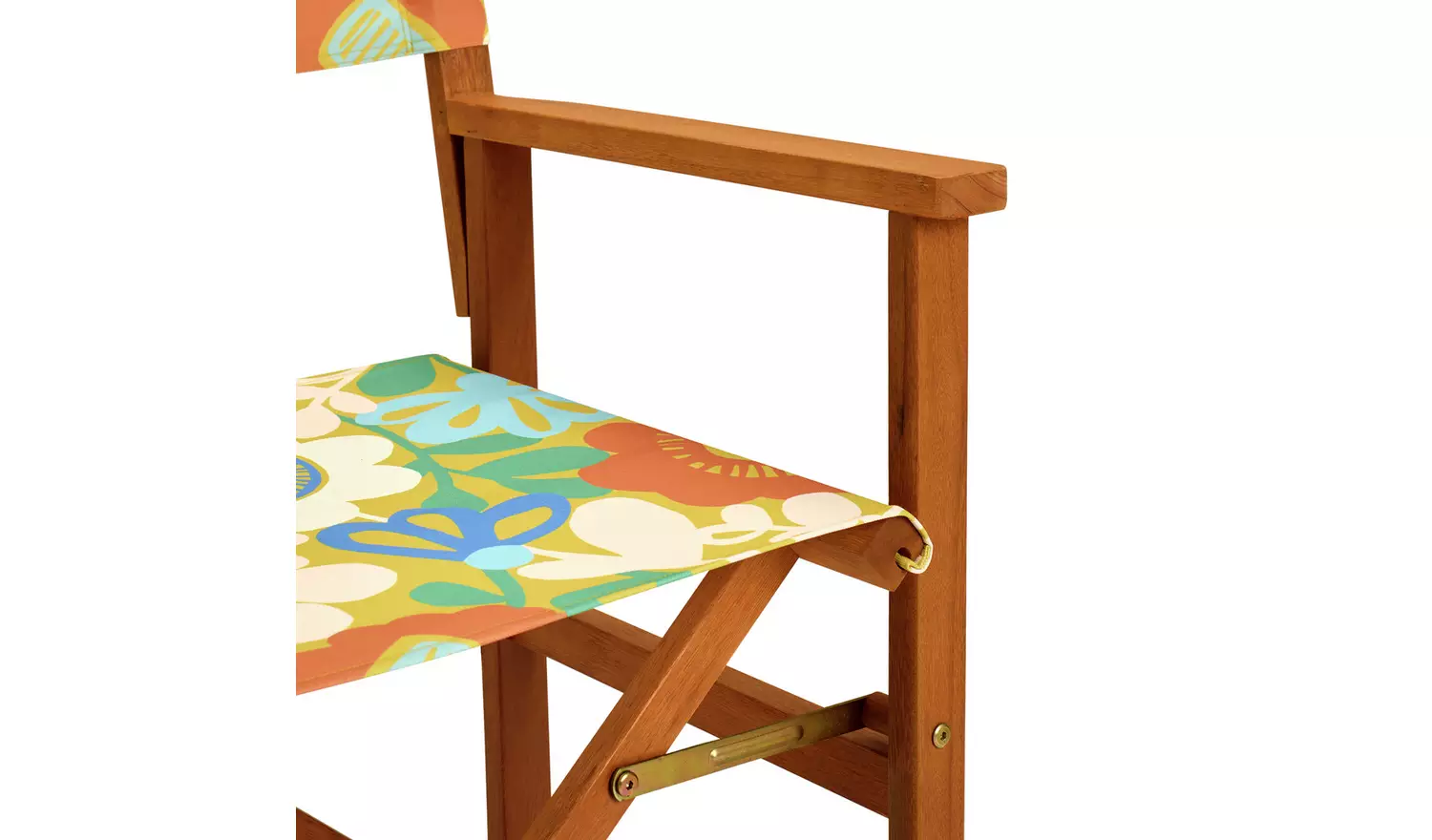 Habitat x Scion Folding Wooden Garden Director Chair-Kukkia