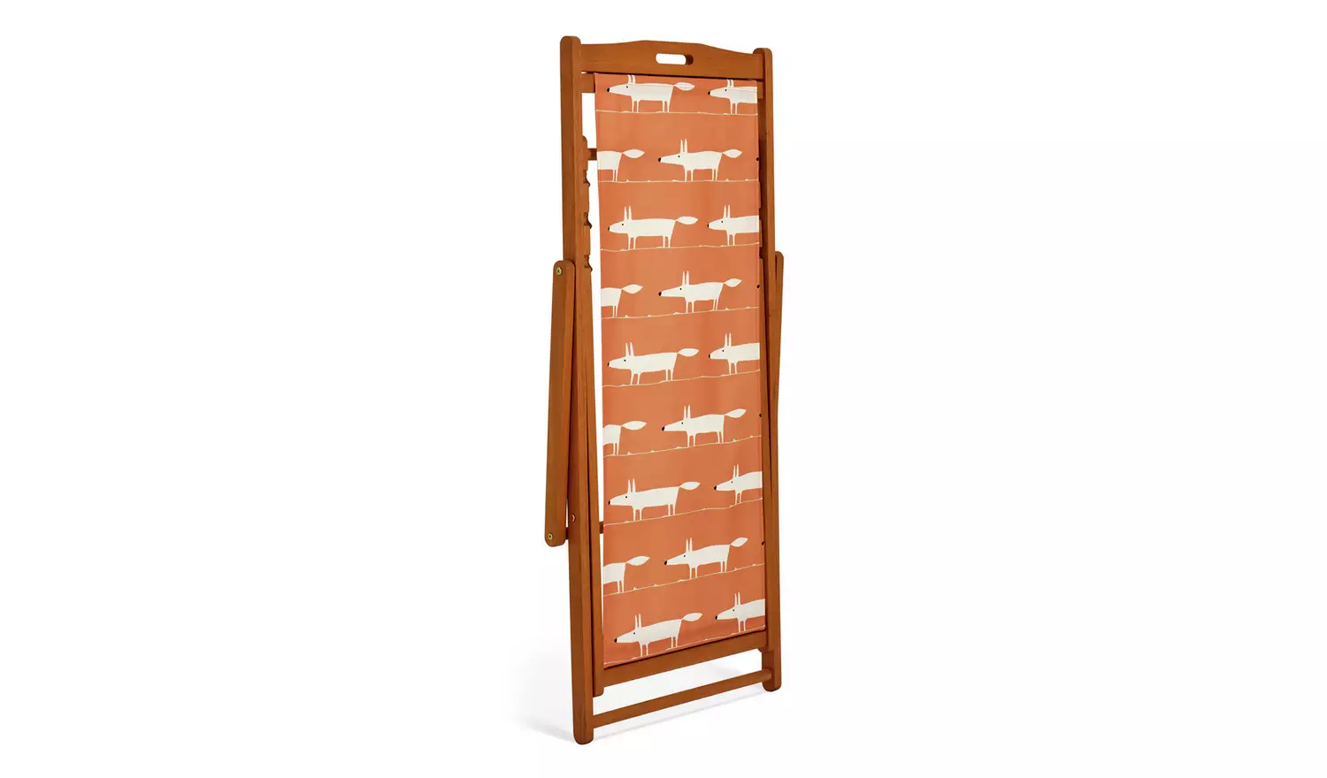 Habitat x Scion Folding Wooden Garden Deck Chair - Mr Fox