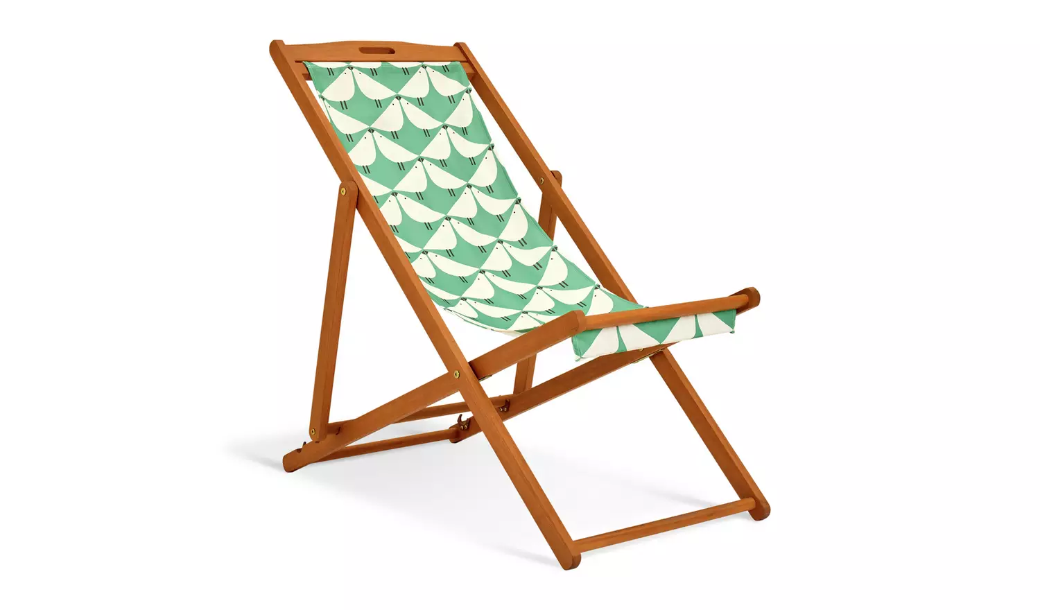 Habitat x Scion Folding Wooden Garden Deck Chair - Lintu