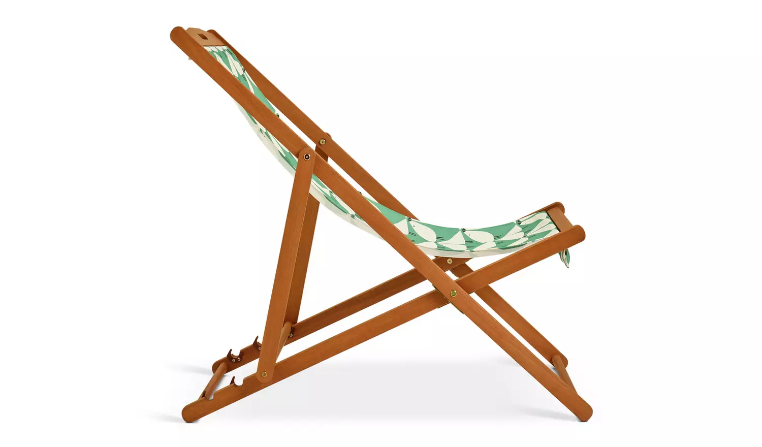 Habitat x Scion Folding Wooden Garden Deck Chair - Lintu