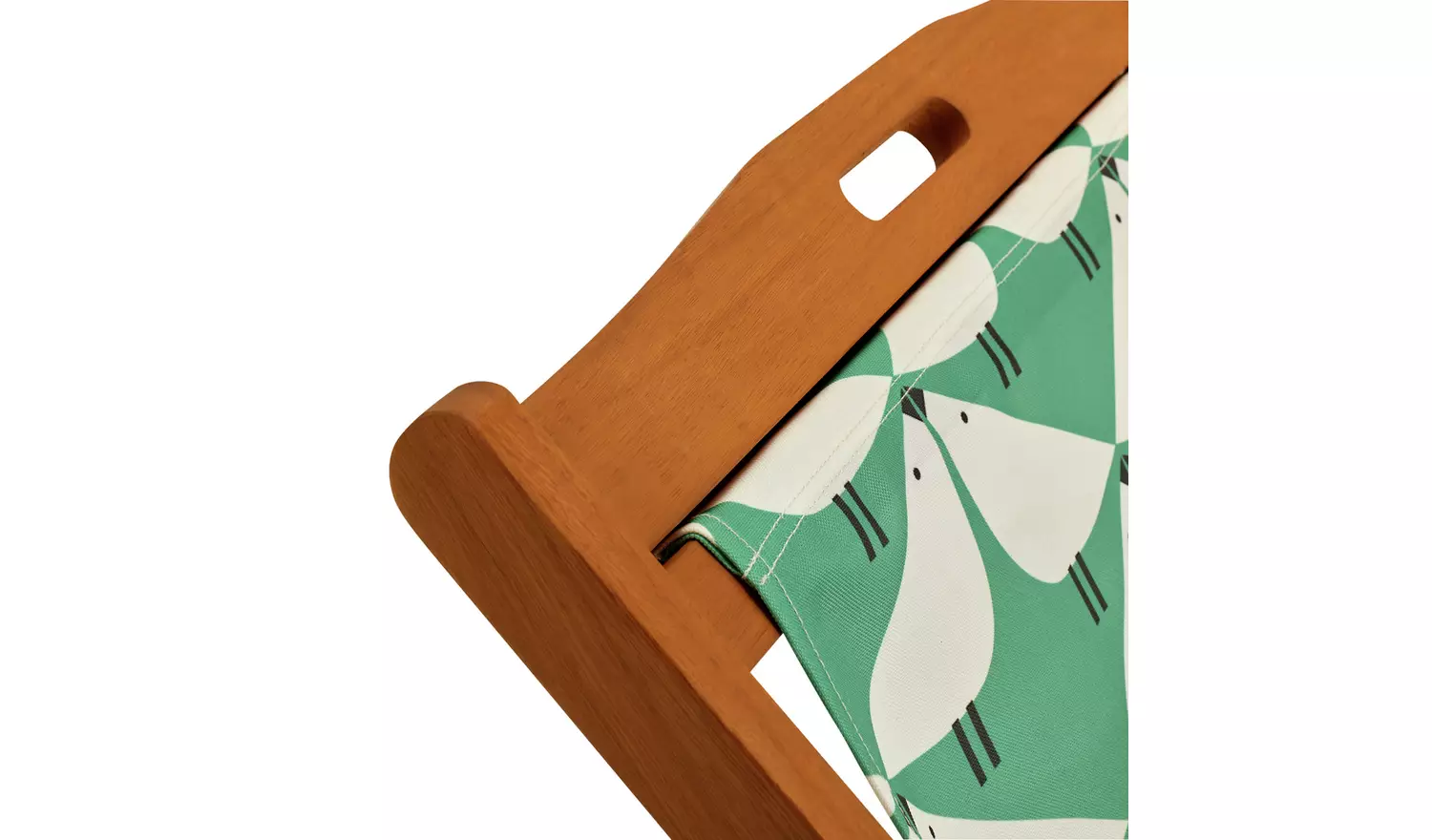 Habitat x Scion Folding Wooden Garden Deck Chair - Lintu