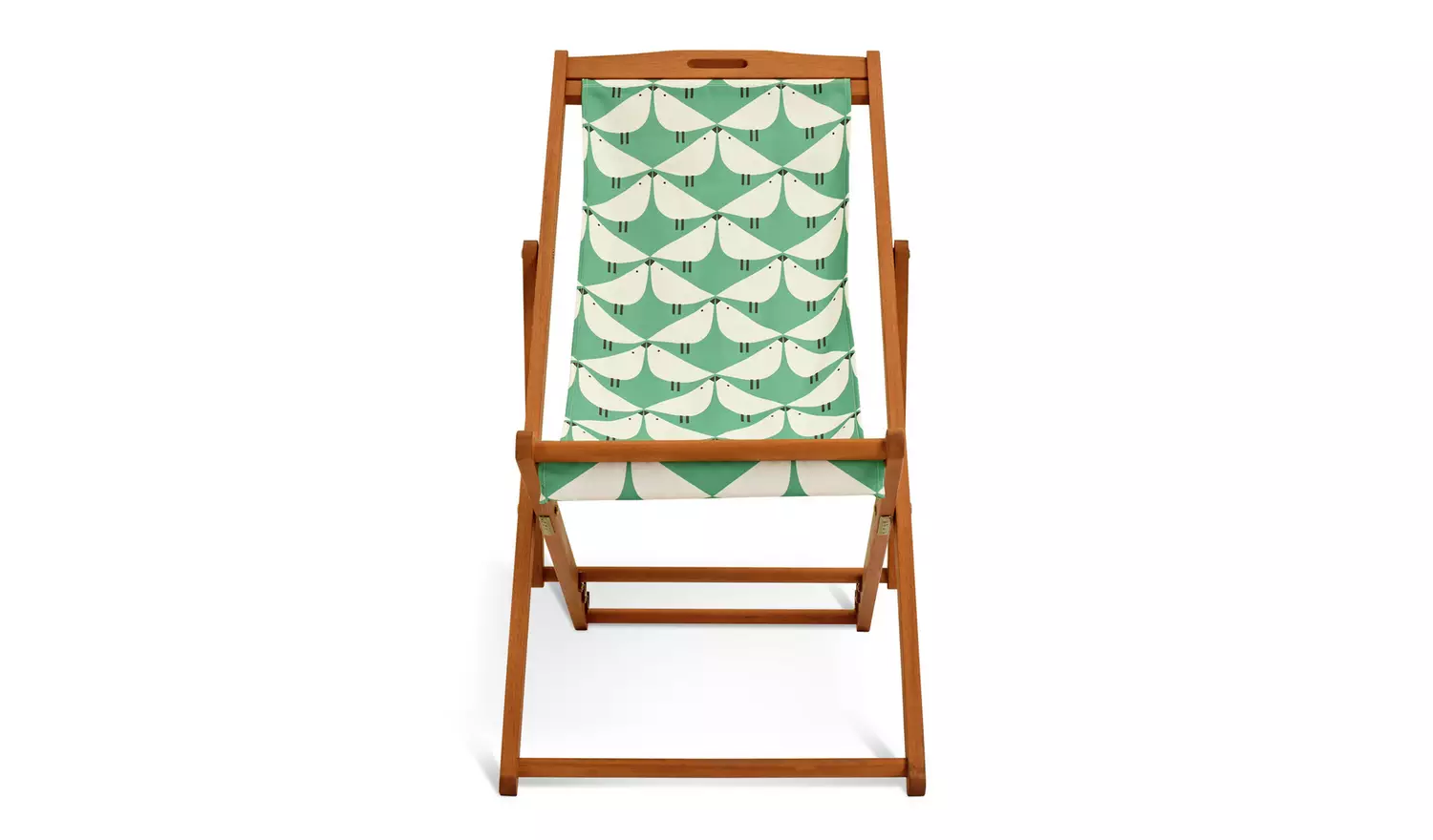Habitat x Scion Folding Wooden Garden Deck Chair - Lintu