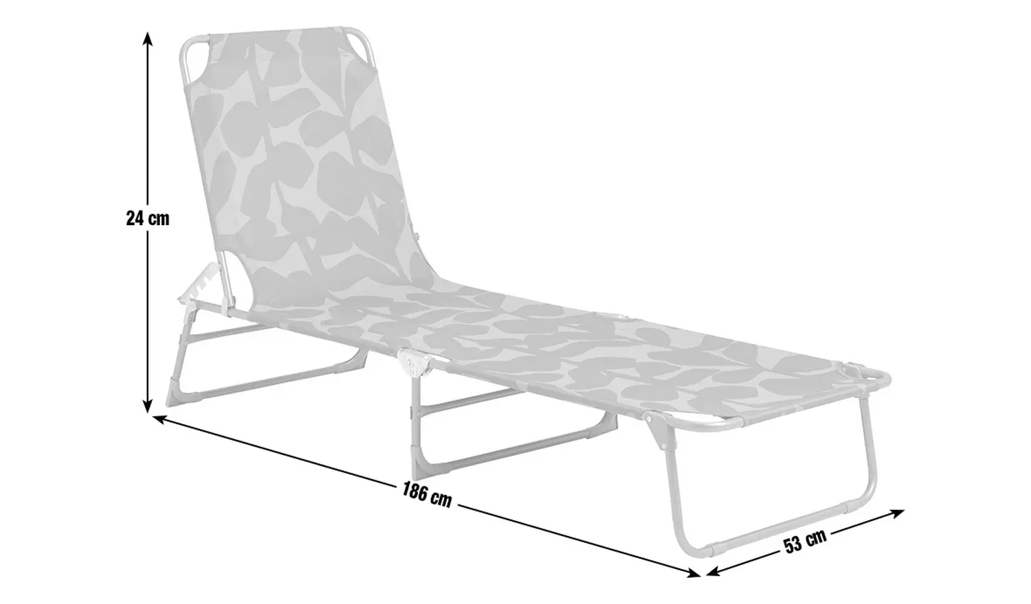 Habitat Folding Metal Sun Lounger - Green