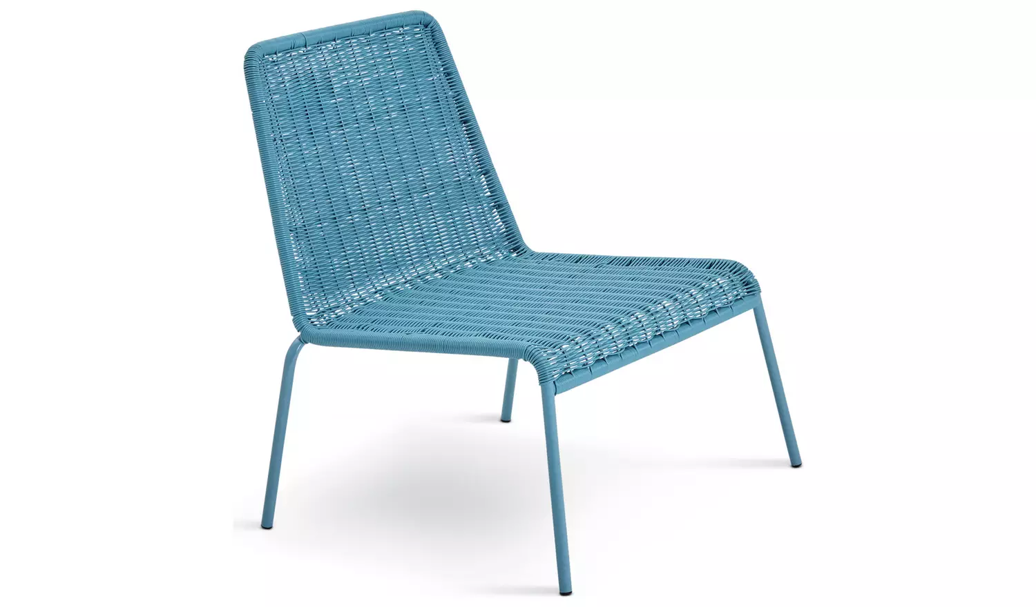 Habitat Sona Rattan Effect Garden Chair - Blue