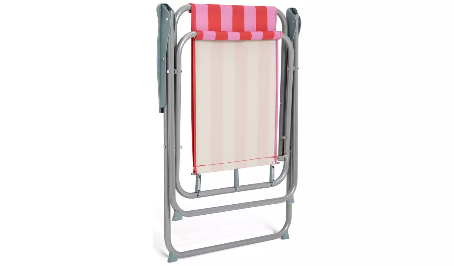 Habitat Folding Metal Garden Chair- Pink & Red