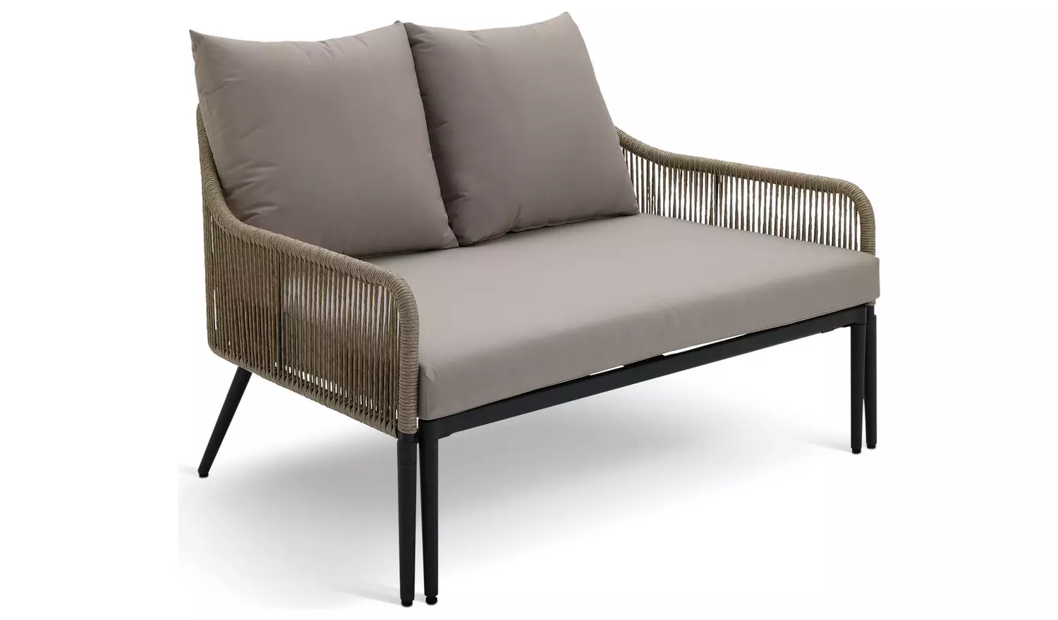 Habitat Malta Rattan Effect Garden Day Bed- Natural