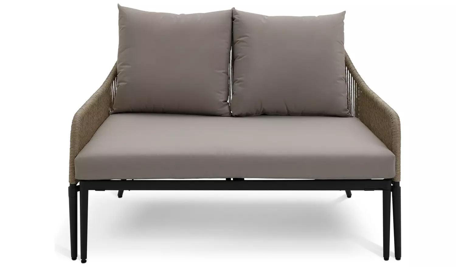 Habitat Malta Rattan Effect Garden Day Bed- Natural