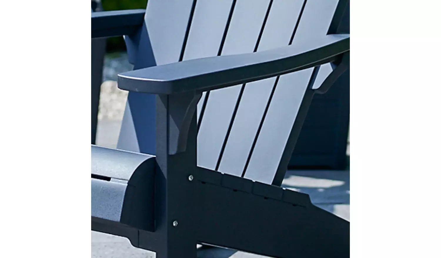 Keter Plastic Adirondack Garden Chair - Graphite