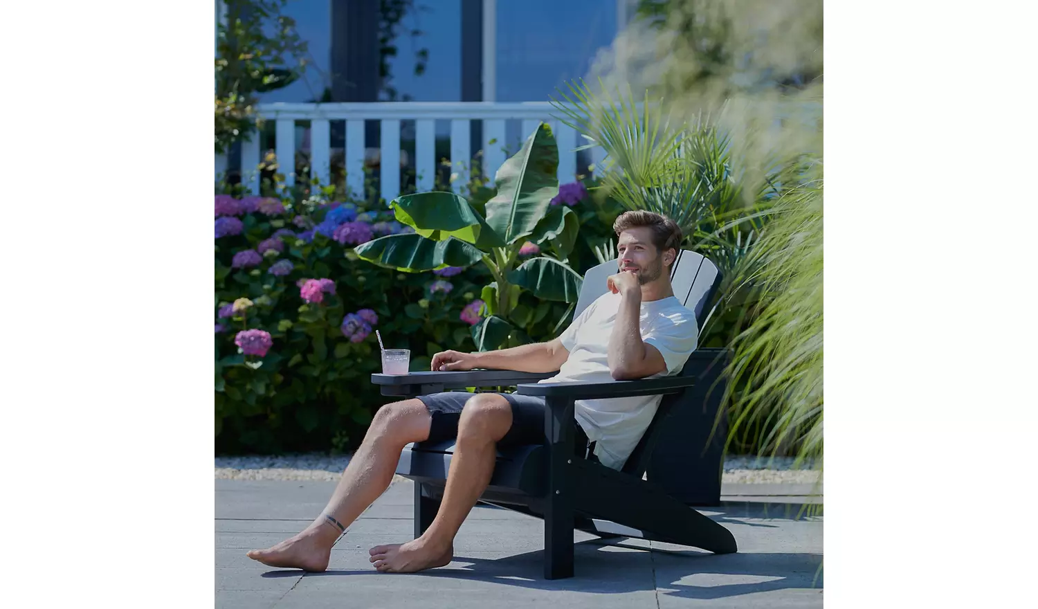 Keter Plastic Adirondack Garden Chair - Graphite