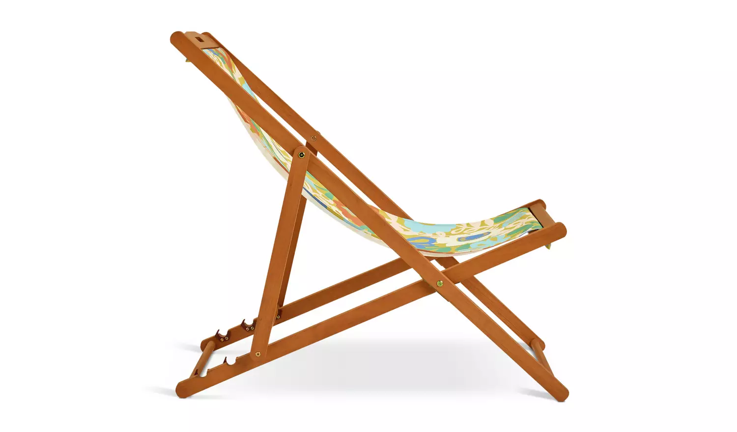 Habitat x Scion Folding Wooden Garden Deck Chair - Kukkia