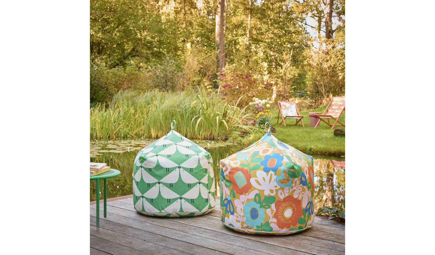 Habitat x Scion Indoor Outdoor Bean Bag with Handle - Kukkia