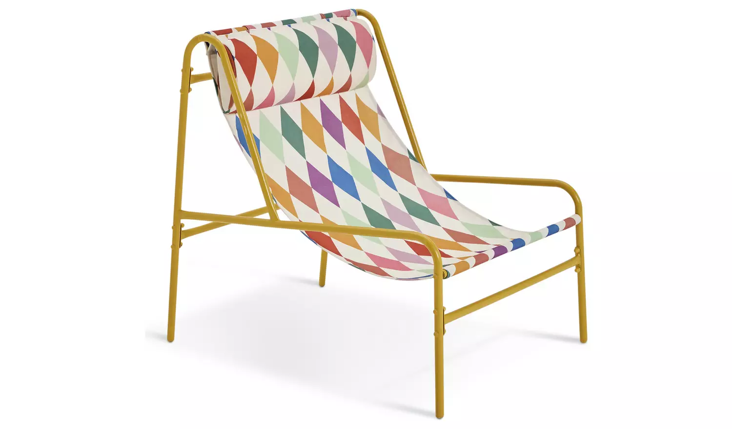 Habitat Teka Metal Garden Chair - Harlequin