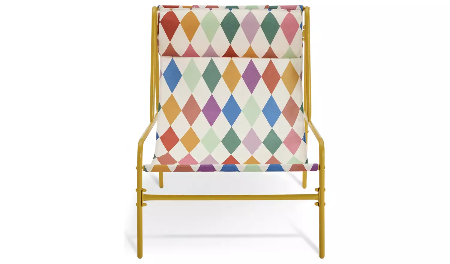 Habitat Teka Metal Garden Chair - Harlequin