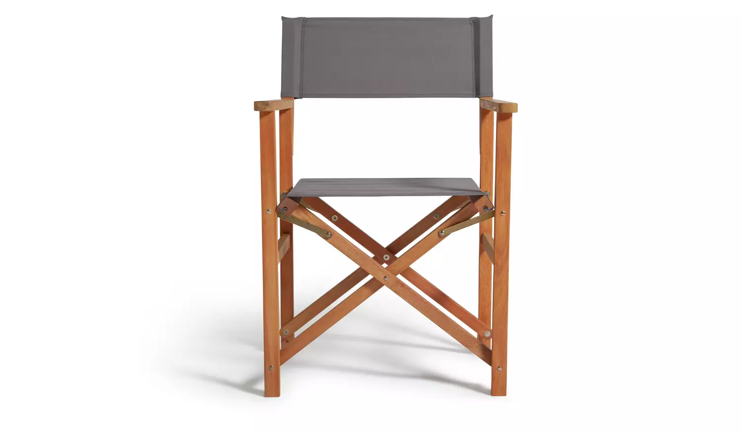 Habitat Folding Wooden Garden Director Chair - Charcoal