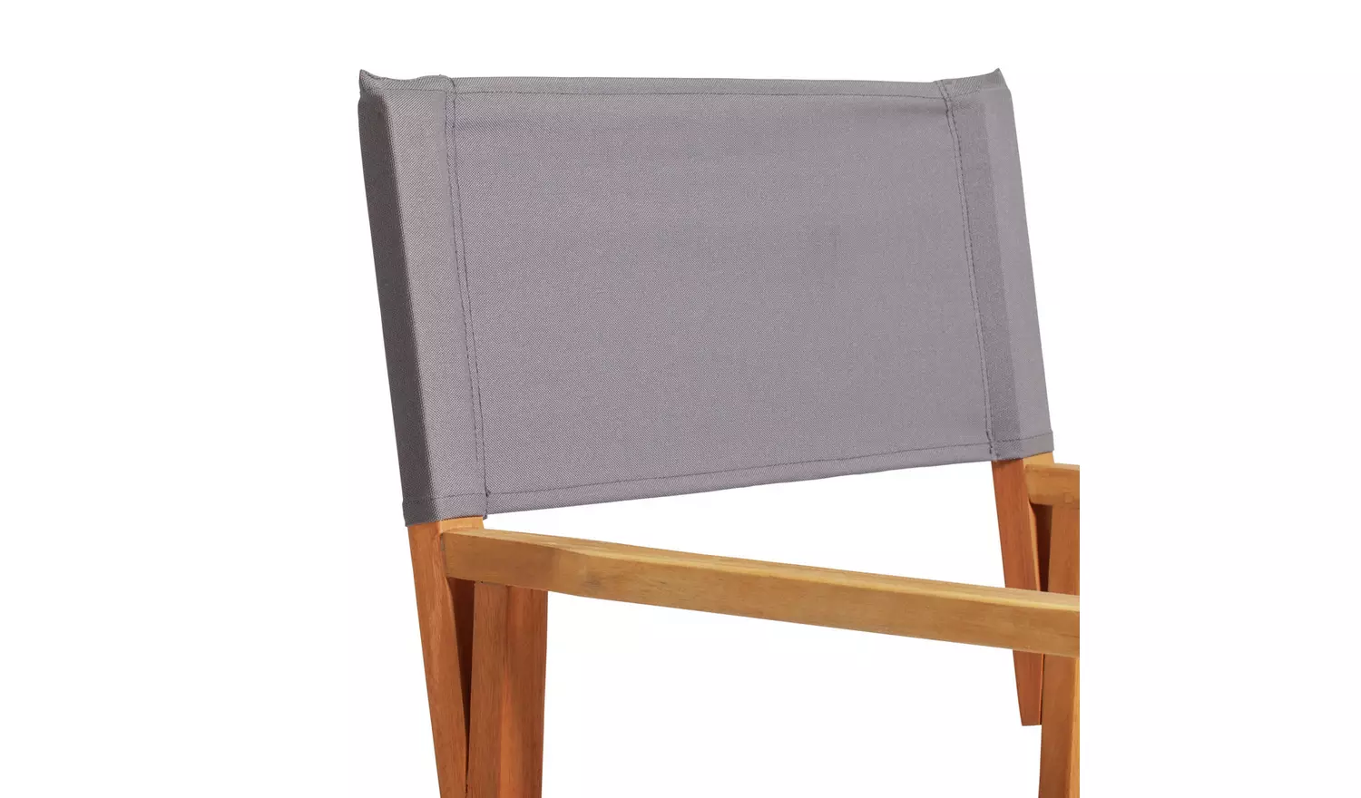 Habitat Folding Wooden Garden Director Chair - Charcoal