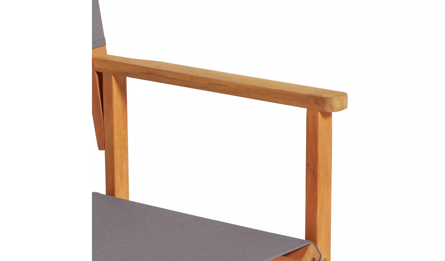 Habitat Folding Wooden Garden Director Chair - Charcoal