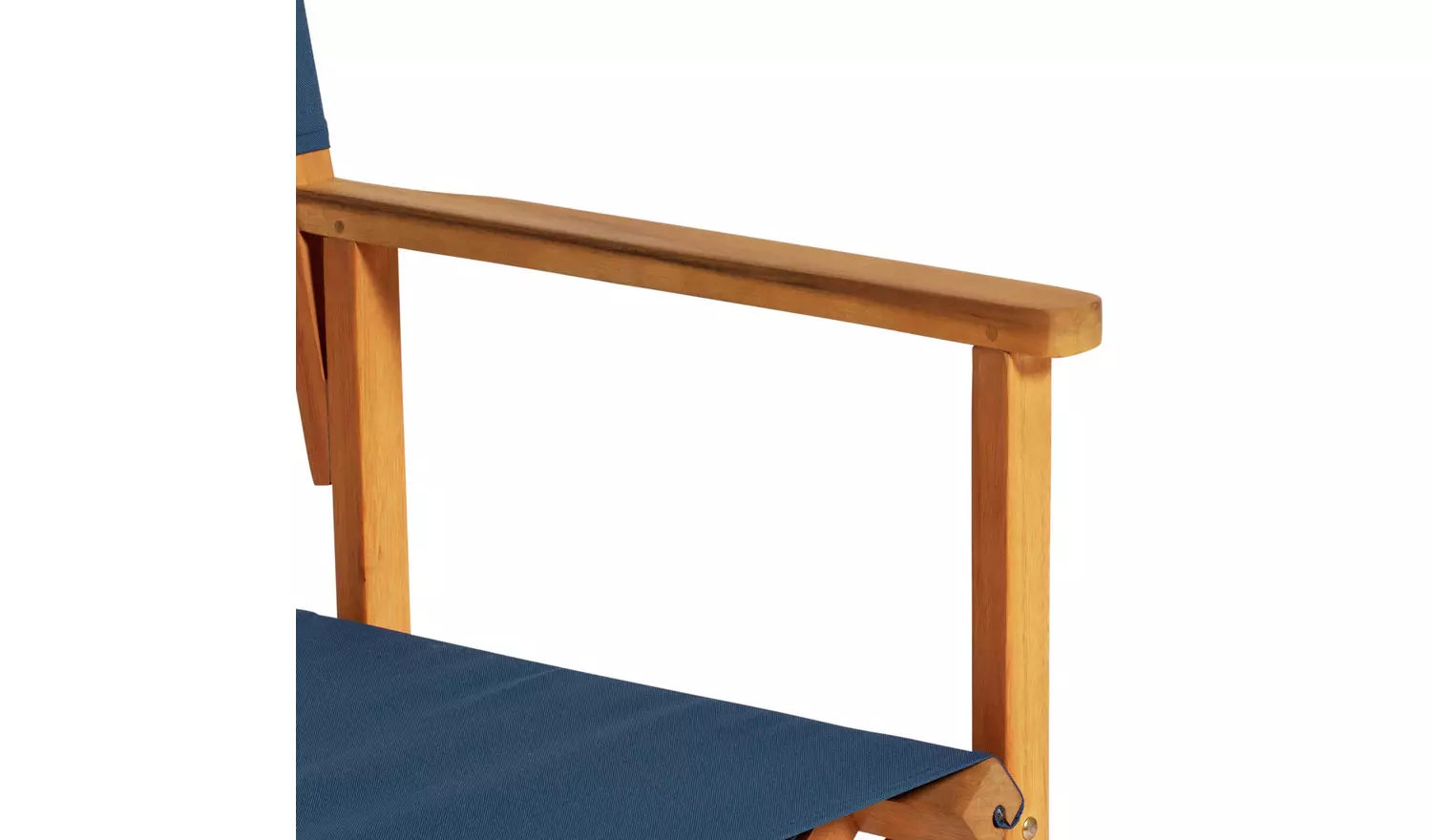 Habitat Folding Wooden Garden Director Chair - Blue