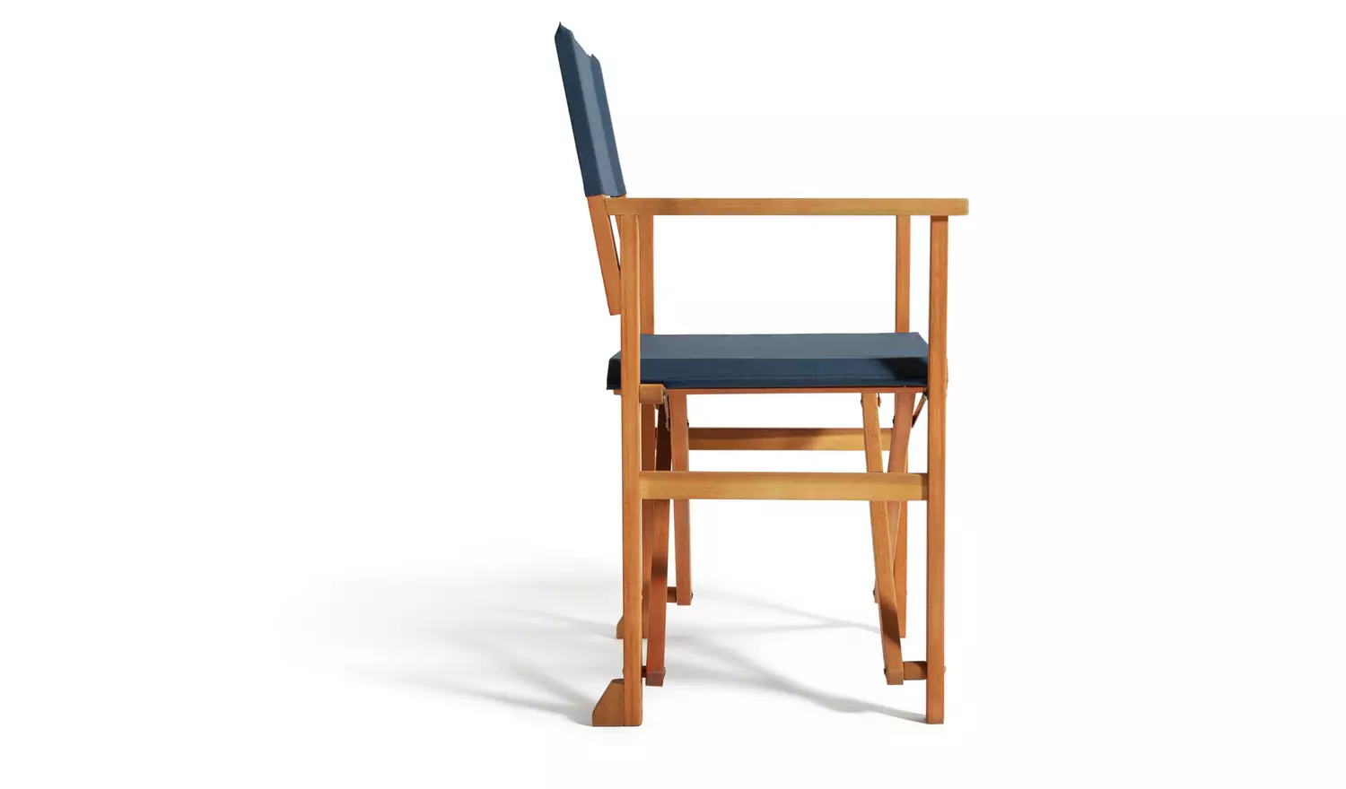 Habitat Folding Wooden Garden Director Chair - Blue