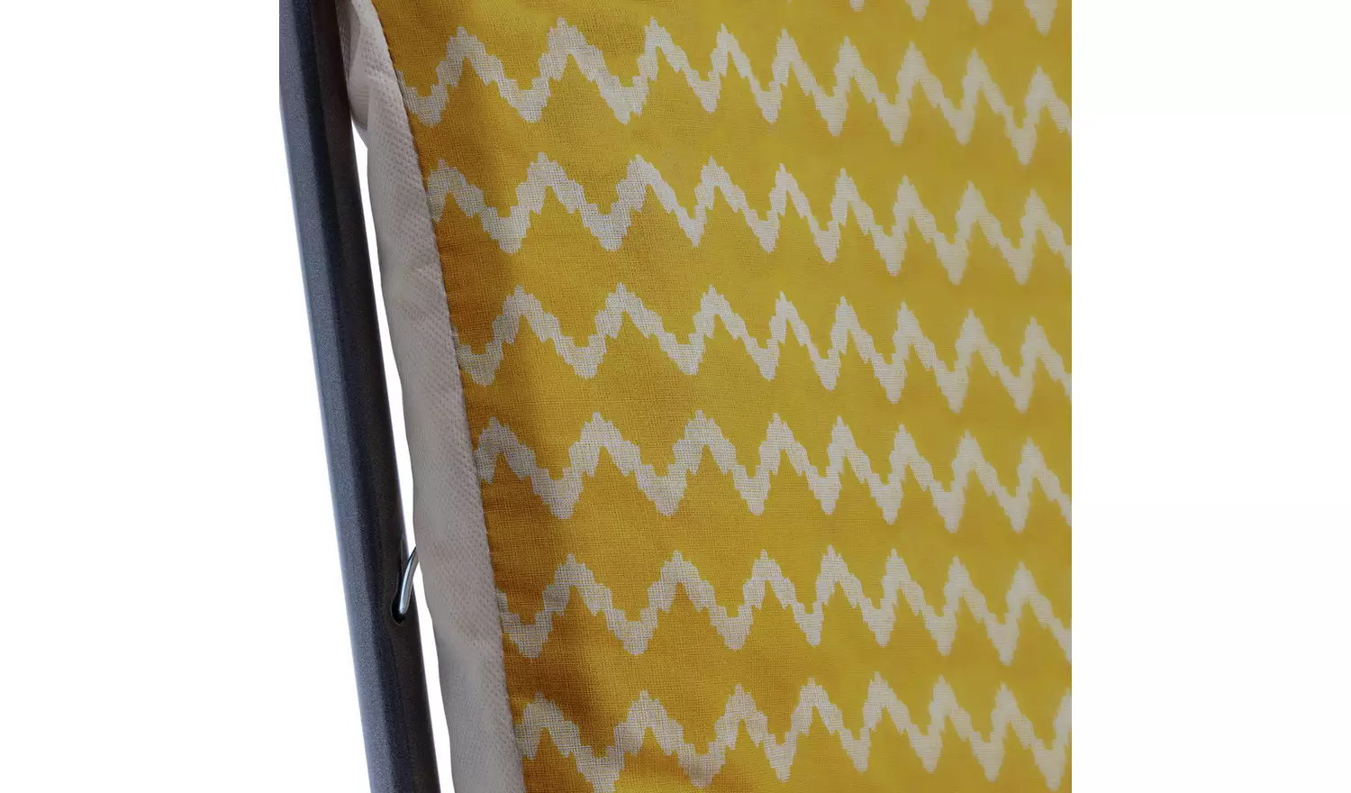 Argos Home Folding Metal Sun Lounger - Yellow