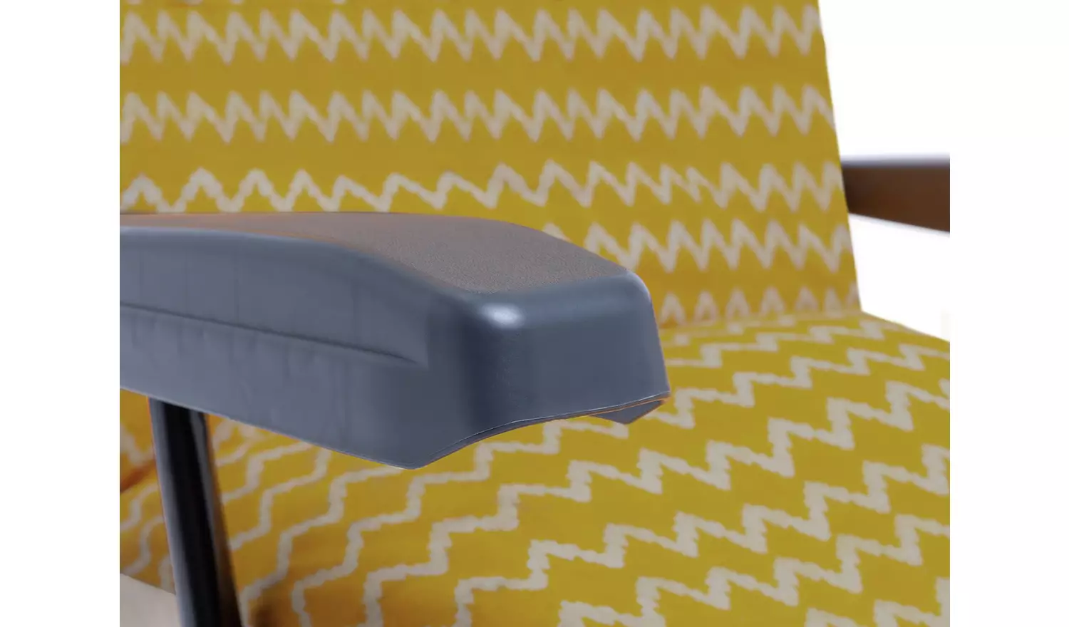 Argos Home Folding Metal Sun Lounger - Yellow